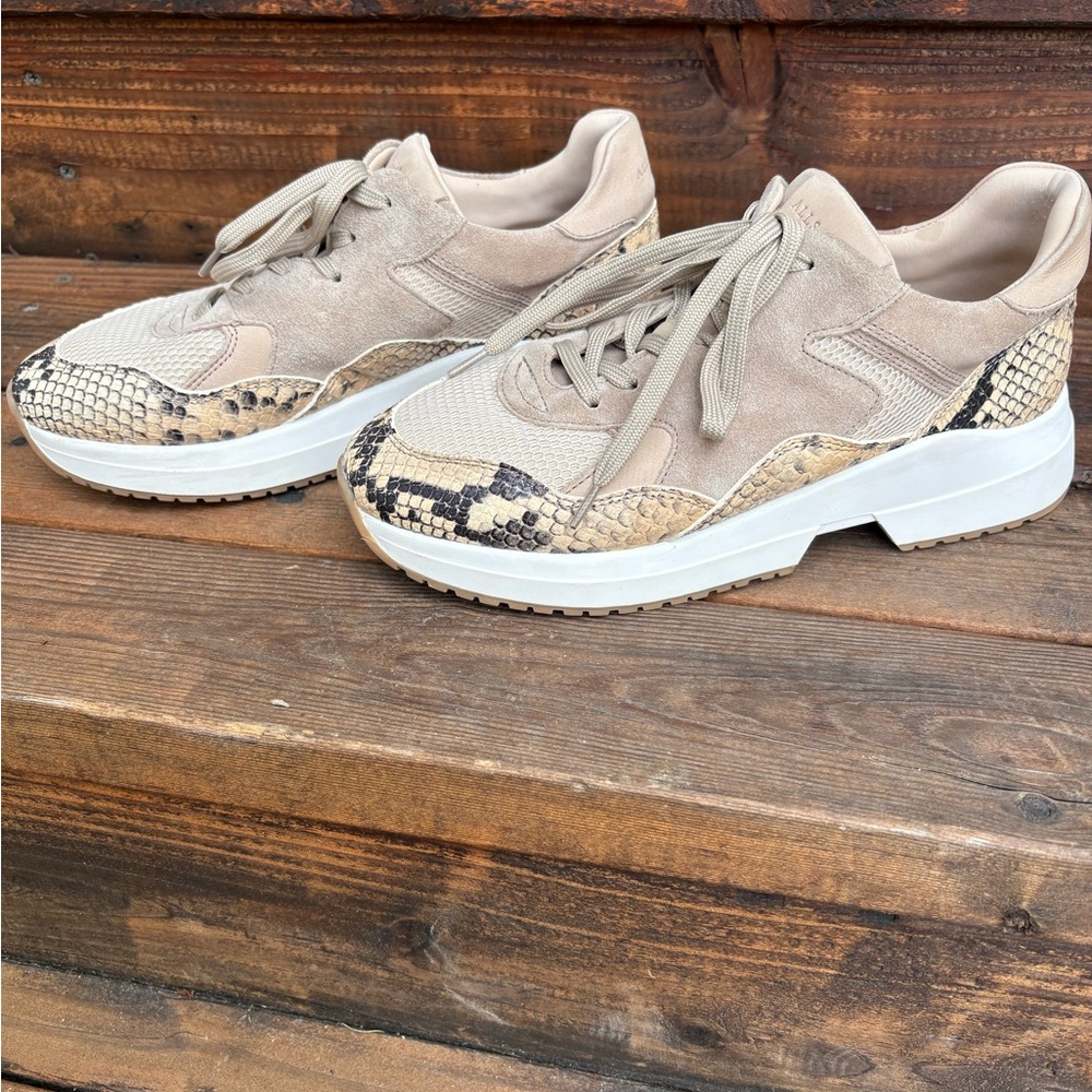 AllSaints “Skye” Sneakers size 38 Suede/Leather -Quiet Luxury